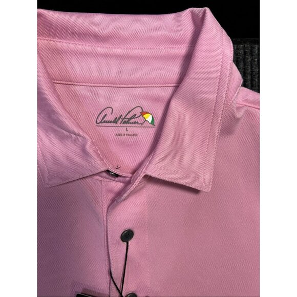 Arnold Palmer Men’s Pink Golf Polo Shirt Short Sleeve NWT | Classic Casual - Picture 4 of 6